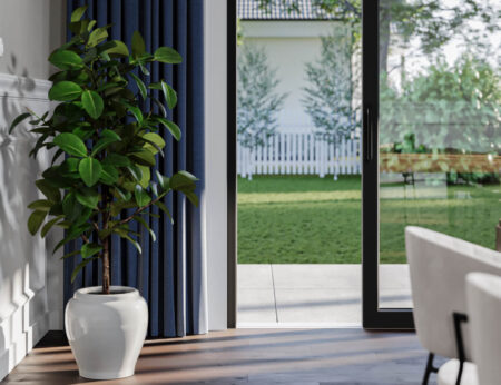 poignée HST baie vitrée HST Motion S OKNOPLAST seuil plat 2 rails